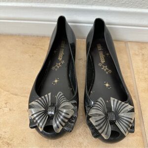 Mini Melissa Black Bow Women's Shoes